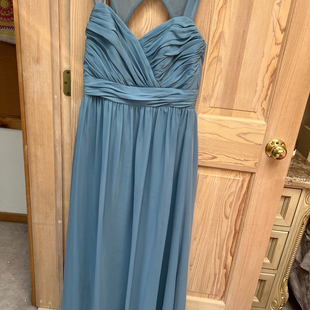 Alfred Angelo Strapless Teal Dress